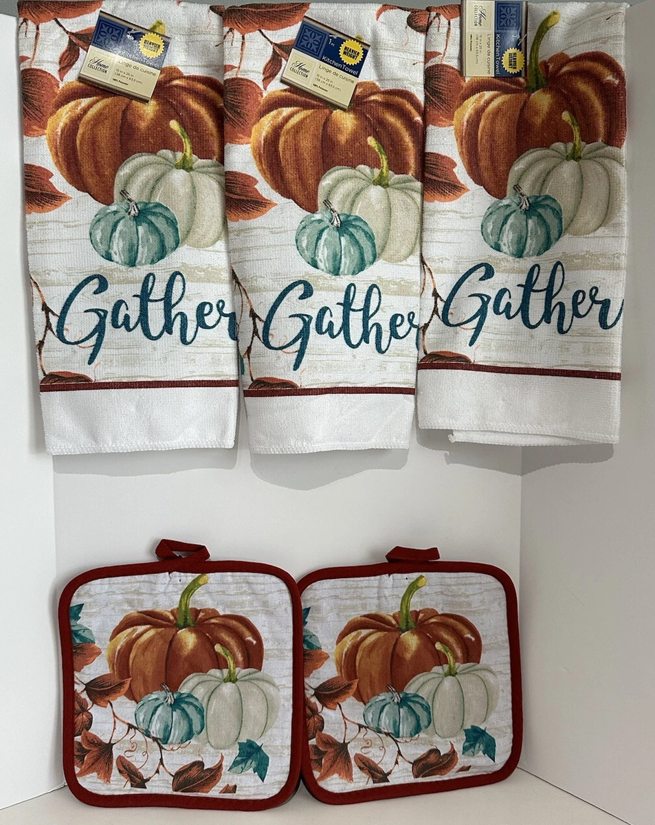 3 Thanksgiving Themed Kitchen Decor Hand Towel Kitchen Towels 2