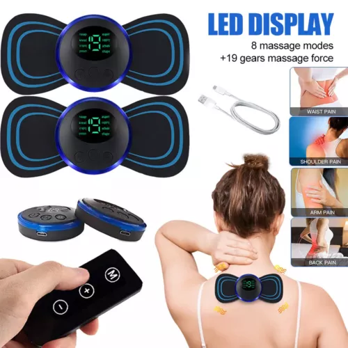 Tens Machine Massagers EMS Full Body Relax Pads Portable Tens Unit Rechargable - Picture 2 of 21