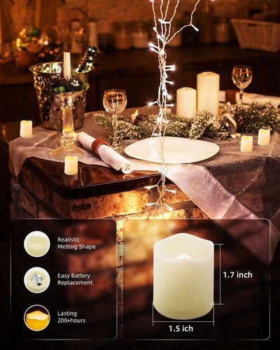 SHYMERY Flameless Votive Candles,Flameless Flickering Electric Fake Candle,24... - Picture 6 of 8