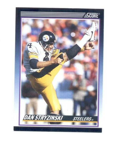 1990 Score DAN STRYZINSKI Pittsburgh Steelers Rookie Update Card