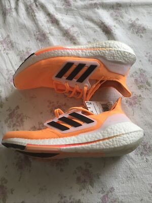Adidas UltraBoost 22 Shoes Flash Orange HR1029 Men s Size 8.5 / Women s Size 9.5