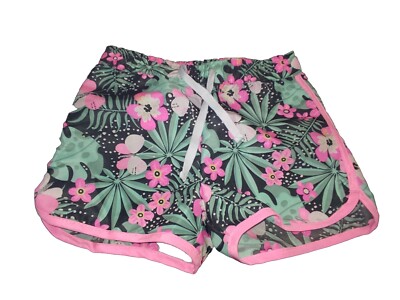Shorts Hotpants Badeshorts mit Blumenprint grün Gr. 110 dopodopo Neu