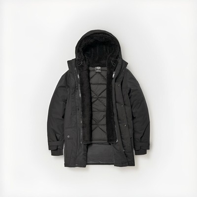 UGG Australia Men's Butte Parka 2.0 3-in-1 Jacket Tarr Black Size M MSRP $698