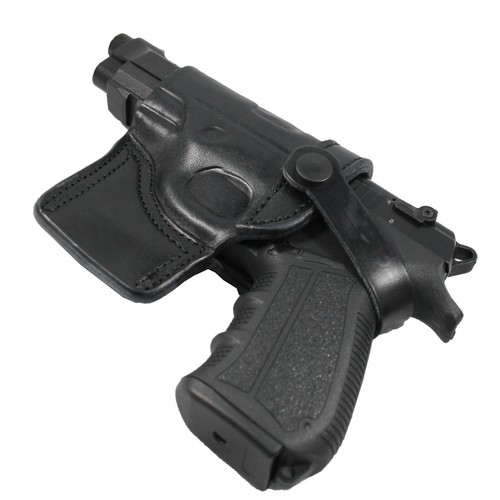 Fast Draw Outside The Waist Band OWB Carry Handmade Leather Gun Holster - Picture 42 of 72