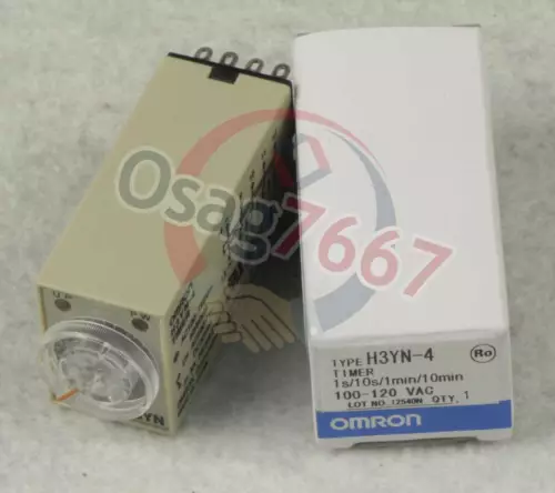OMRON Timer H3YN-4 100-120 VAC NEW IN BOX