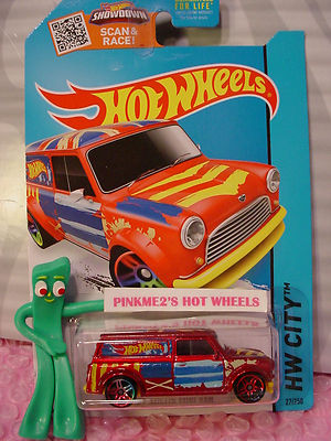 2015 Hot Wheels '67 AUSTIN MINI VAN #27∞Red/Yellow;Union Jack