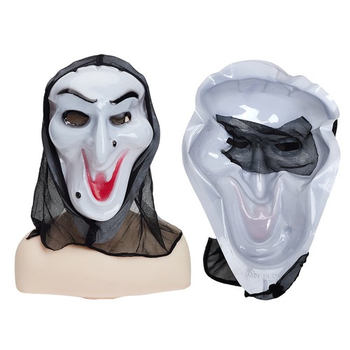Skull Ghost Mask Halloween Scary Mask Cosplay Costume Prop Scream Fake Face Mask - Picture 22 of 24