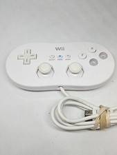 OEM Authentic Nintendo Wii Pro Controller Classic White RVL-005 
