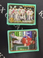 2024 Topps Series 1 Baseball - Fanatics Aqua Parallel - Pick Your Card 1-150