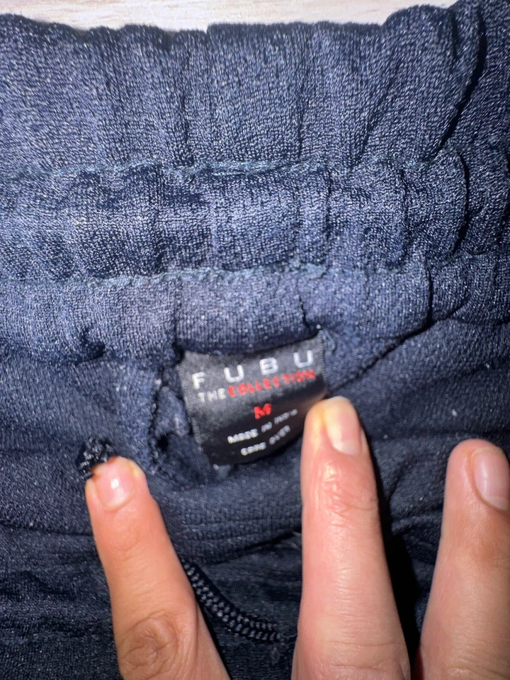 Pantalones Cortos Deportivos Exterior Vintage FUBU The Collection M Azul Fubu XCN Bordados Foto 4 de 4