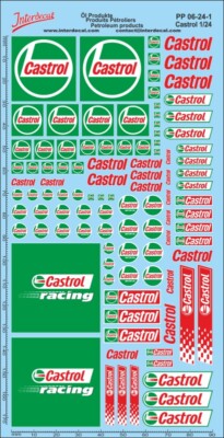 Décalcomanies CASTROL INTERDECAL Pour Modèles Réduits 1/24 - Dimensions 180x80mm - Neuf
