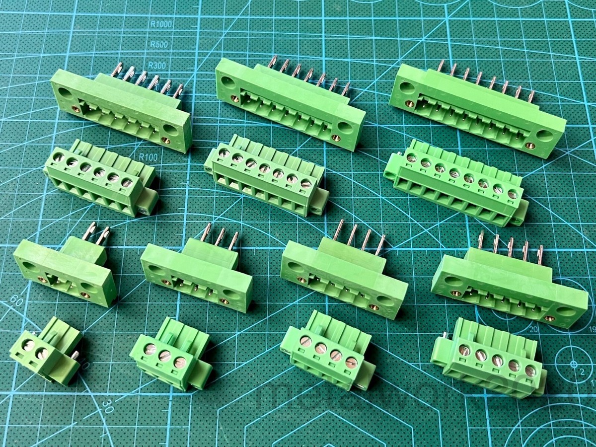 Panel Mount Phoenix Style 5.08mm Pluggable/Solder Terminal Block w