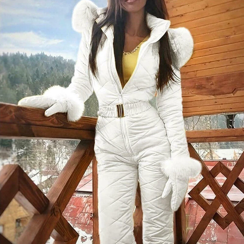 Fitted Ski Jumpsuit - Women's Snowsuit - Snow Jumpsuit - Camping