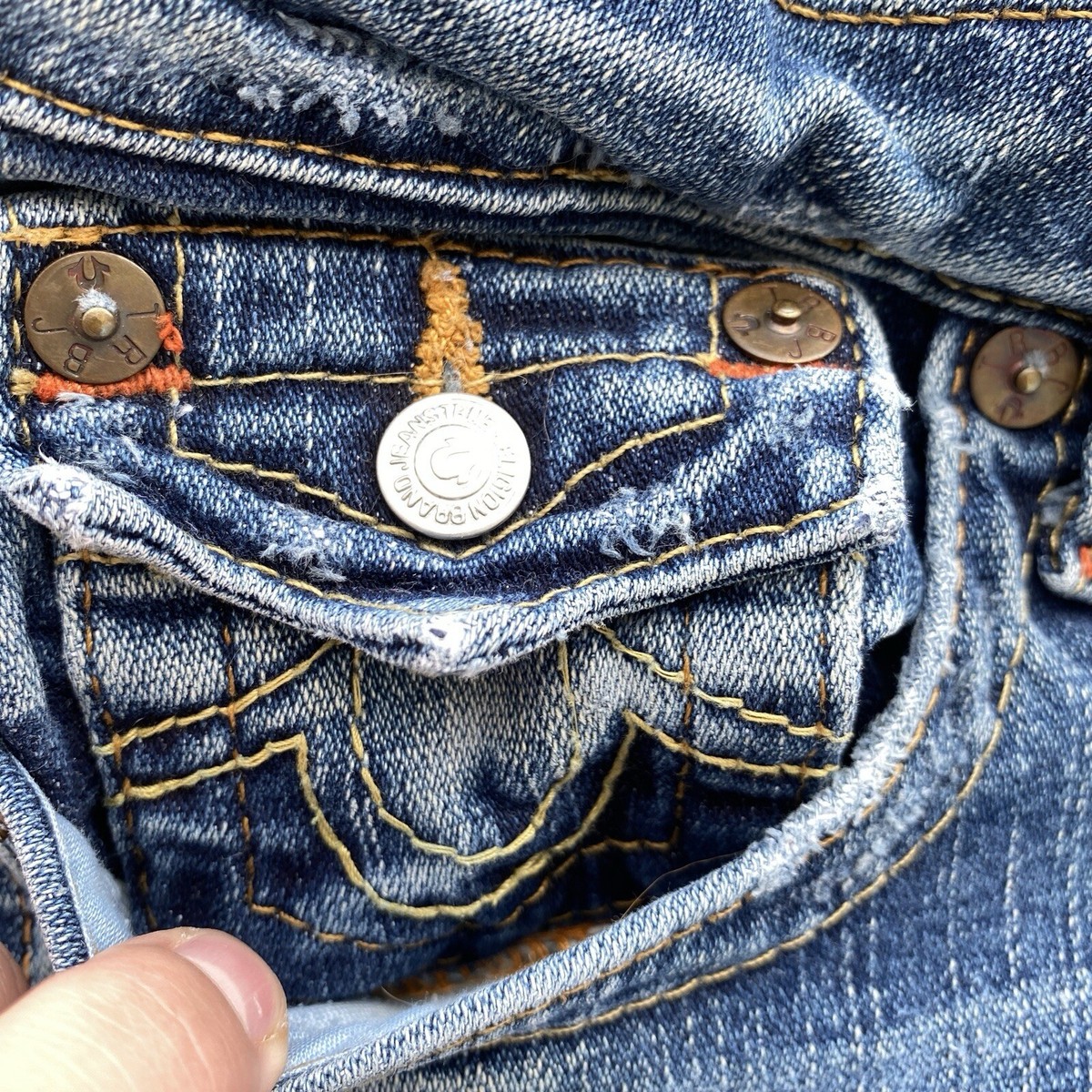 パンツ EVISU True Religion Straight denim y2k Rare Vintage Men's EVISU JAPAN Y2K Embroidered Denim Jeans