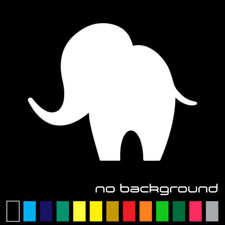 Elephant Sticker Vinyl Decal - Zoo Love Cute Baby Animal Wall Car Truck Window