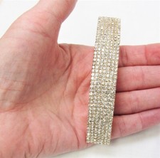 Gold Rhinestone Hair Barrette Special Occasion Formal Dressy Wedding