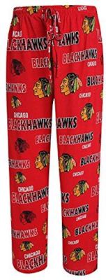 Chicago Blackhawks Men's Red Sweep Cotton Lounge Pajama Pants