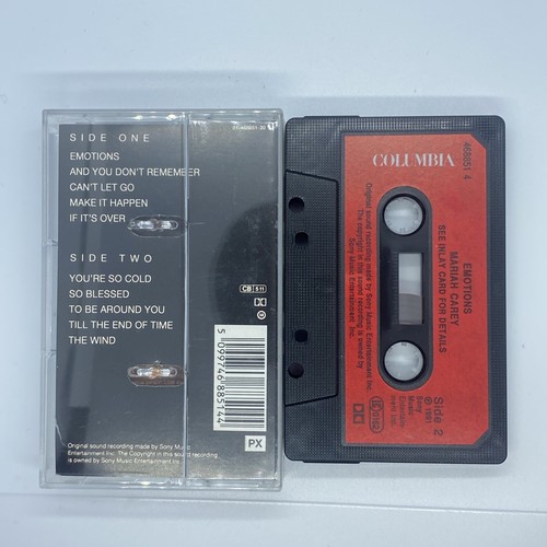 MARIAH CAREY EMOTIONS CASSETTE ALBUM RnB/Swing 1991 Columbia - Picture 3 of 4