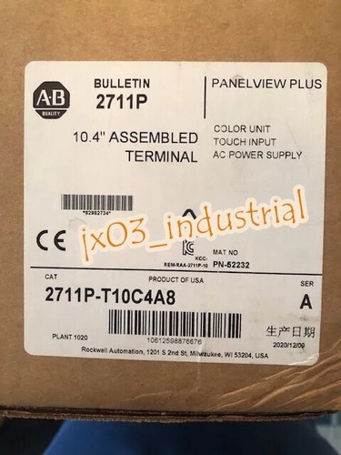New Factory Sealed AB 2711P-T10C4A8 SER A Panelview Plus, 10.4" Terminal Screen