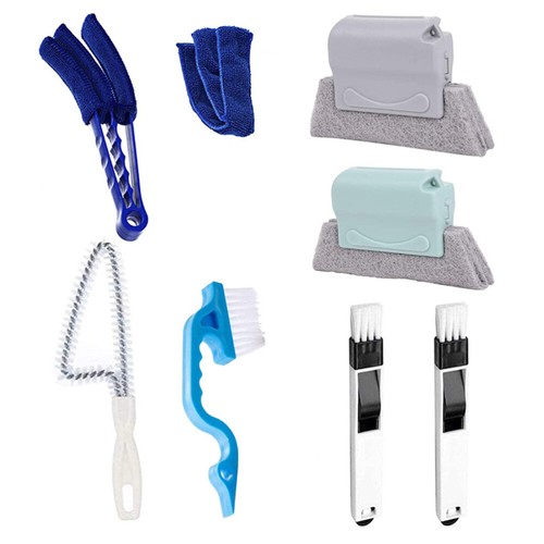 2 PCS Reinigungsbürsten-Set Fensternutbürsten Gleitschienenreiniger - Afbeelding 9 van 12