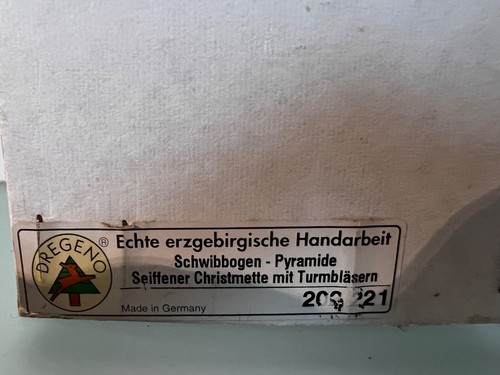 Schwibbogen-Pyramide Seiffener Christmette mit Turmbläsern. KULTURERBE - Bild 11 von 12