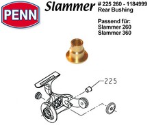 Penn - Ersatzteil # 225 260 Rear Bushing / Hülse Slammer 260/360