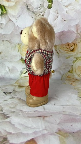 Boone Furskins Holiday WENDY'S 1986 7in Teddy Bear Plush Toy Farmer Vintage - Picture 4 of 11
