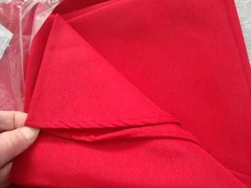 2 Christmas Tablecloths 70" Round Cecil Saydah Vinyl Holiday Cabin & Red Fabric - Picture 13 of 14