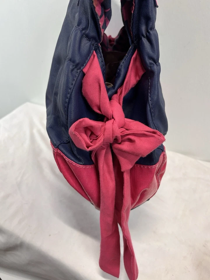 Juicy Couture Vintage Cartera Rosa Azul Bolso de Hombro Y2K Bolso de Mano Paris Hilton Foto 4 de 4