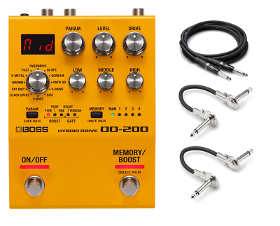 New Boss OD-200 Hybrid Drive Overdrive Distortion Fuzz Guitar 