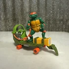 1988 TMNT CHEAPSKATE SKATEBOARD Teenage Mutant Ninja Turtles + Michaelangelo