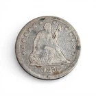 1876-CC Liberty Seated Silver Quarter, FREE SHIPPING, 2/8
