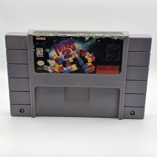Nintendo Tetris 2 SNES Super Nintendo Game Cartridge - Used - Good