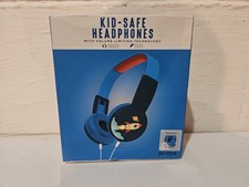 vibe kids headphones with volume limiting technology Rocket Theme Soft Ear NEW