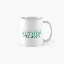 Published Author 2025 | Seafoam Green Classic Mug , Gift For Family