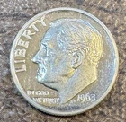 1963 P Roosevelt Dime 10C Uncirculated Uncertified US Coin