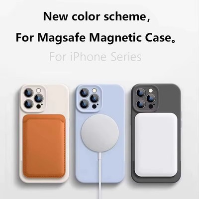 Magnetische Flüssig Silikon Hülle für iPhone 16 Plus 15 14 13 | MagSafe Cover