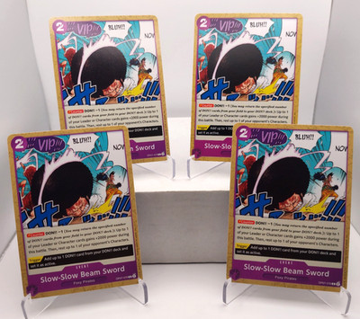 Slow-Slow Beam Sword Playset - OP07-076 x4 - PRB02 Reprint - One Piece TCG