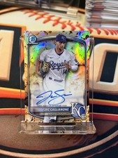 2025 Bowman Chrome Jac Caglianone On Card Auto Popcorn Refractor /5 Royals 🍿🔥