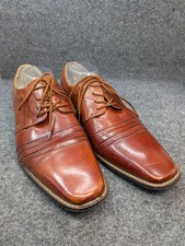 Stacy Adams Men's Brown Raynor Cap Toe Oxford Size 12M Lace-Up Pre-Owned