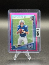 2025 Panini Donruss - Rated Rookie Riley Leonard #341 Optic Preview Pink...