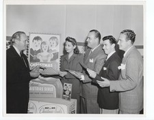 Jack Benny NBC Radio Show Christmas Seals Charity Orig 1940s 8x10 Photo