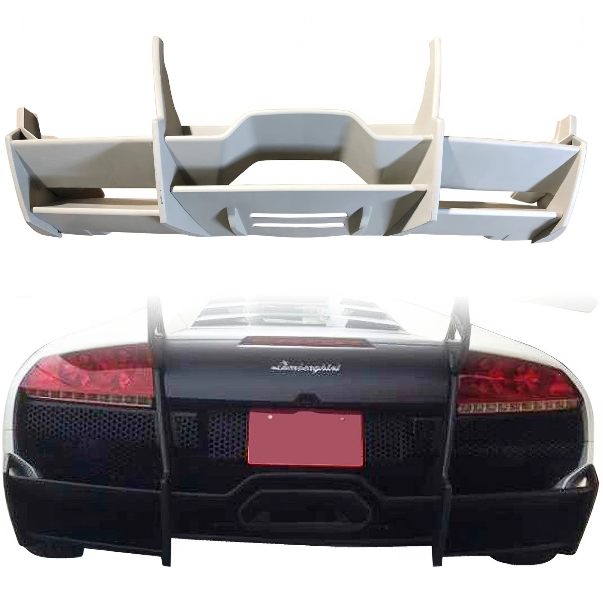 ModeloDrive FRP LP670-SV Rear Bumper for Murcielago Lamborghini 04-11 modelodri