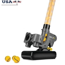 Lightweight Portable Pitching Machine 30mph 26 Ball Capacity Training Aid New