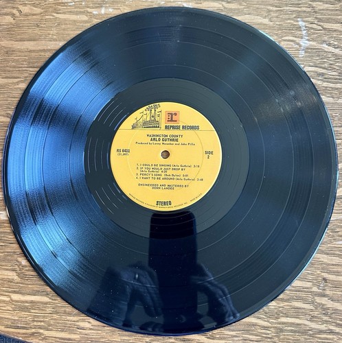 ARLO GUTHRIE ~ WASHINGTON COUNTY ~ REPRISE RECORDS VINYL LP # RS 6411 - Picture 5 of 5