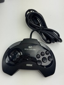 Sega Saturn Black Console Bundle MK-80000A w/ 2 OEM Controllers