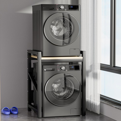 #ad Over The Washer and Dryer Storage Shelf Widen amp; 3 Height Adjustable Stacking... $307.45