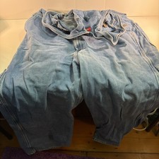 Dickies Mens Denim Bib Overalls W40 L30 Blue Workwear Carpenter Pants