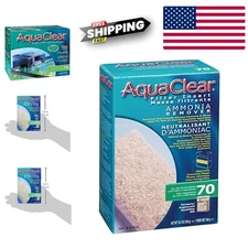 Aqua Clear 70 Ammonia Remover Inserts Aquarium Filter Replacement Media White