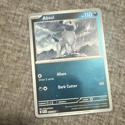 Pokemon TCG Absol PFL 063/094 Reverse Holo English 2025 110 HP Card